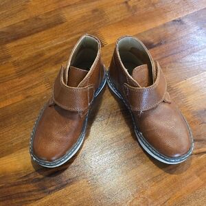 Johnston & Murphy Leather Cognac Kids Boots